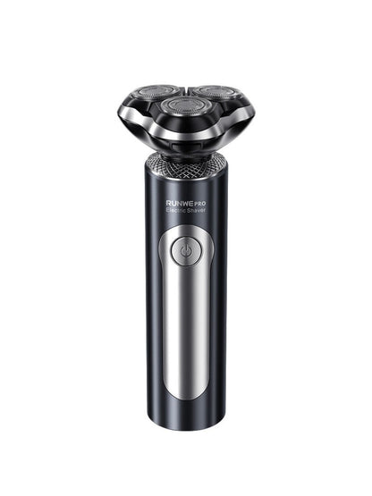 Black rechargeable electric shaver from Trendsi with a sleek design, ideal for smooth and comfortable grooming.