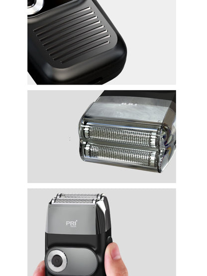 Black rechargeable hair clipper from Trendsi with a sleek design, suitable for various haircut styles and easy to handle.