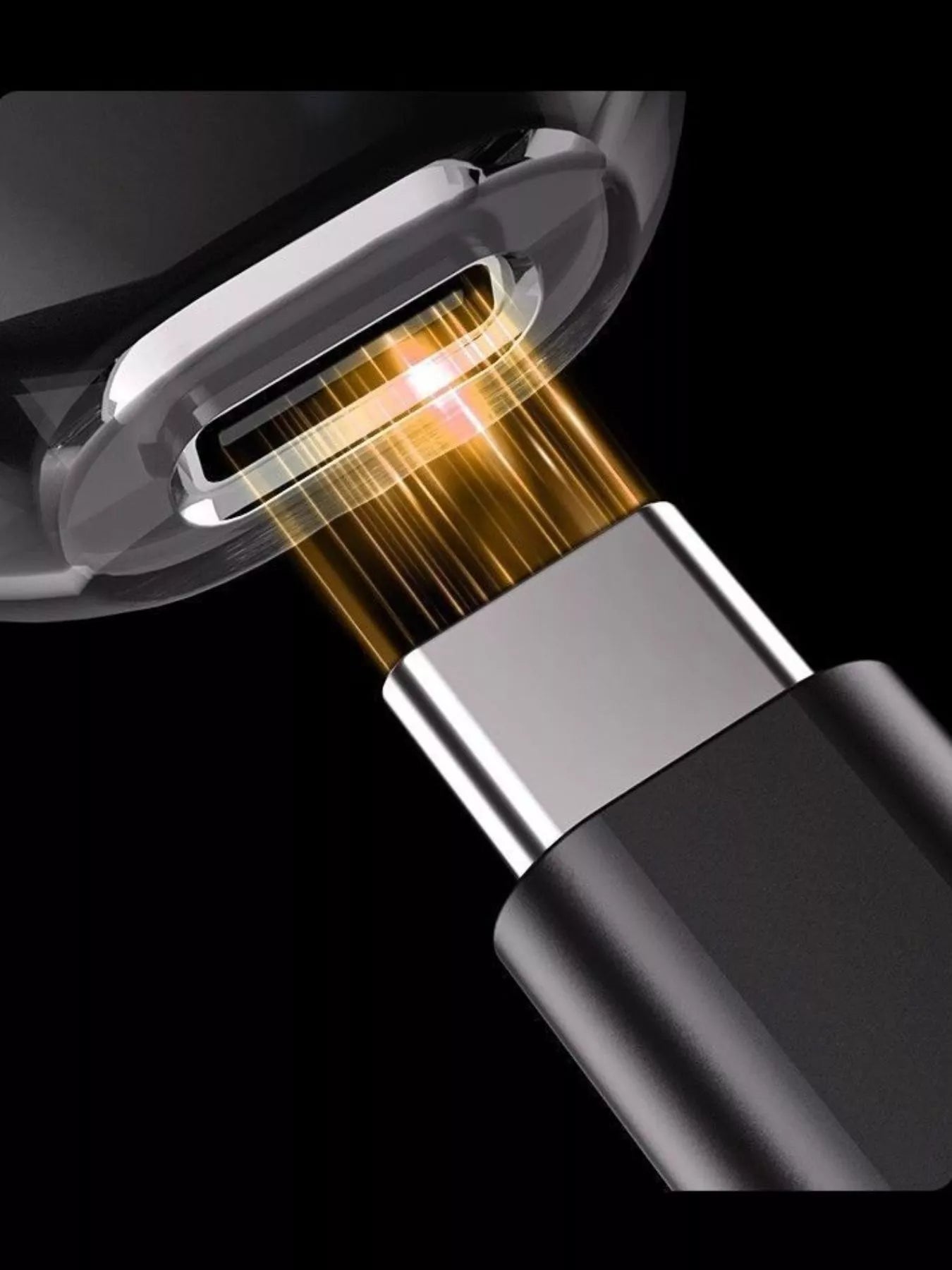 Black rechargeable LED display nose hair trimmer by Trendsi, featuring a compact design with a built-in LED screen for precise grooming.