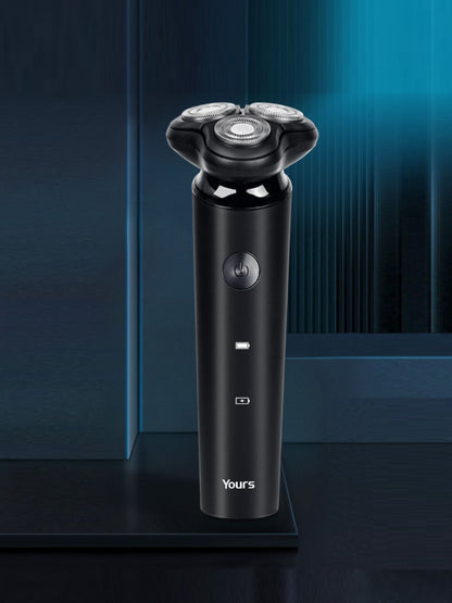 Black Trendsi rotary electric shaver with multiple rotary heads for close, comfortable shaving.