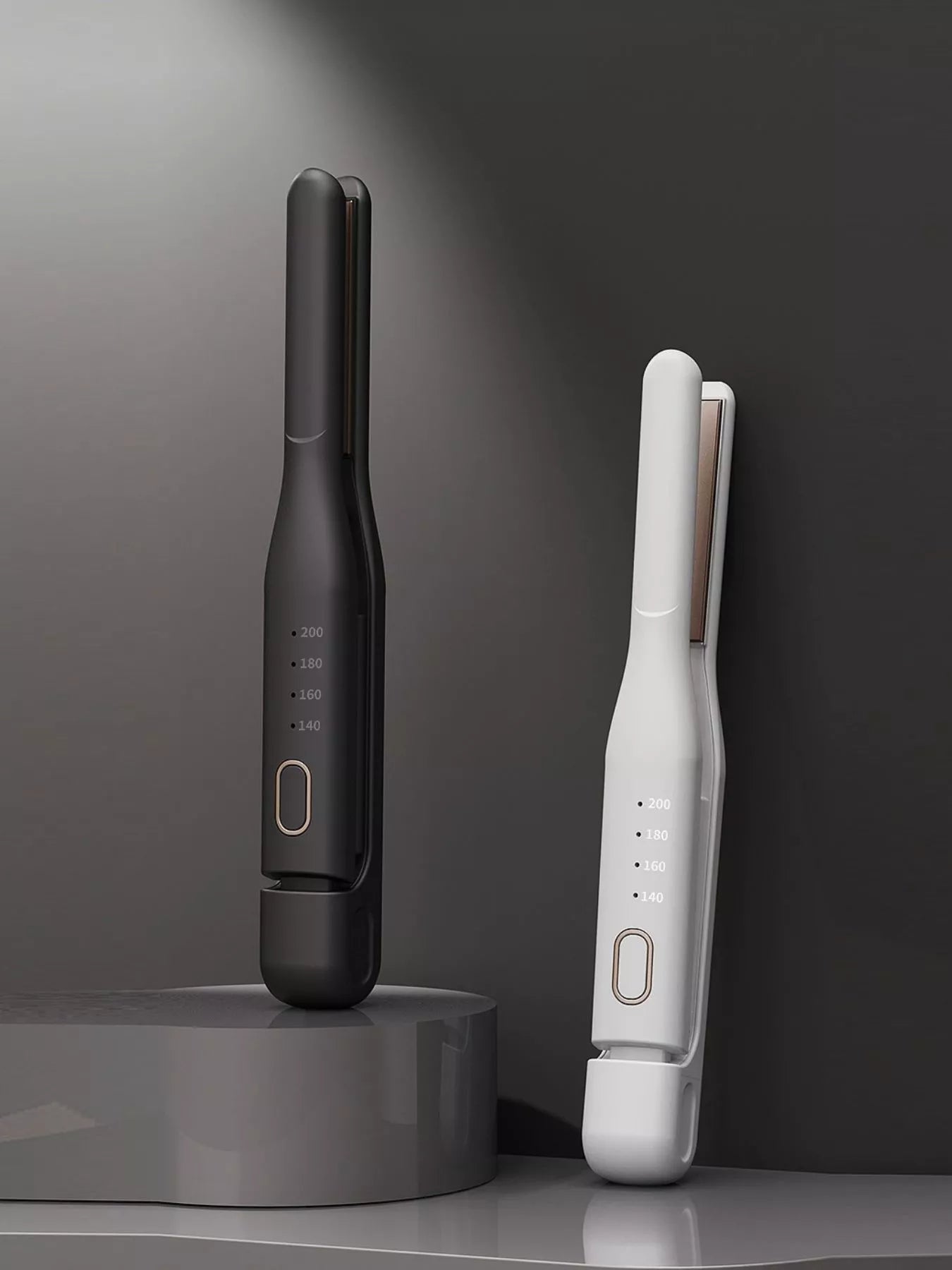 Black Trendsi temperature control hair straightener with ergonomic design and adjustable heat settings for smooth styling.