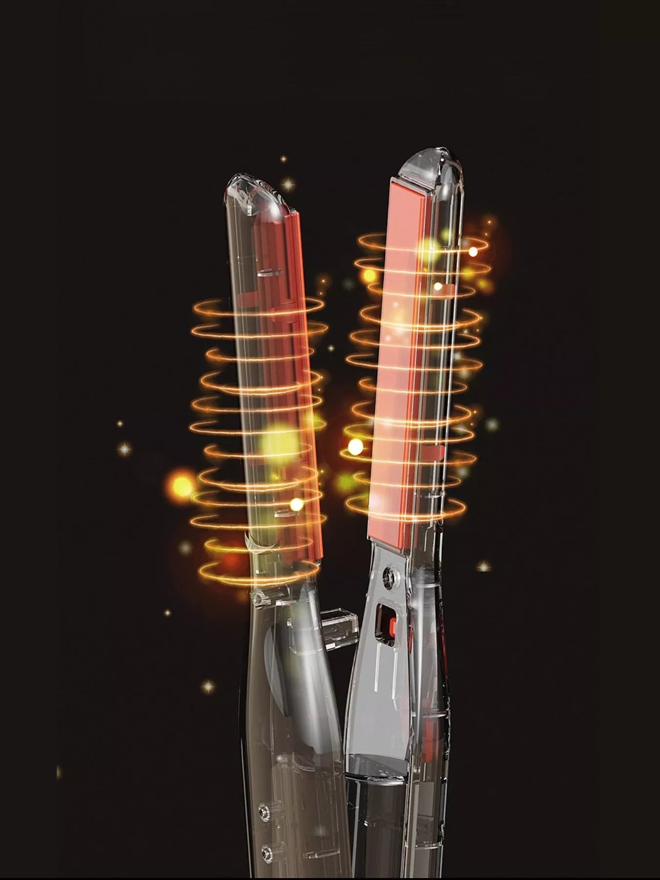 Black Trendsi temperature control hair straightener with ergonomic design and adjustable heat settings for sleek, smooth hair.