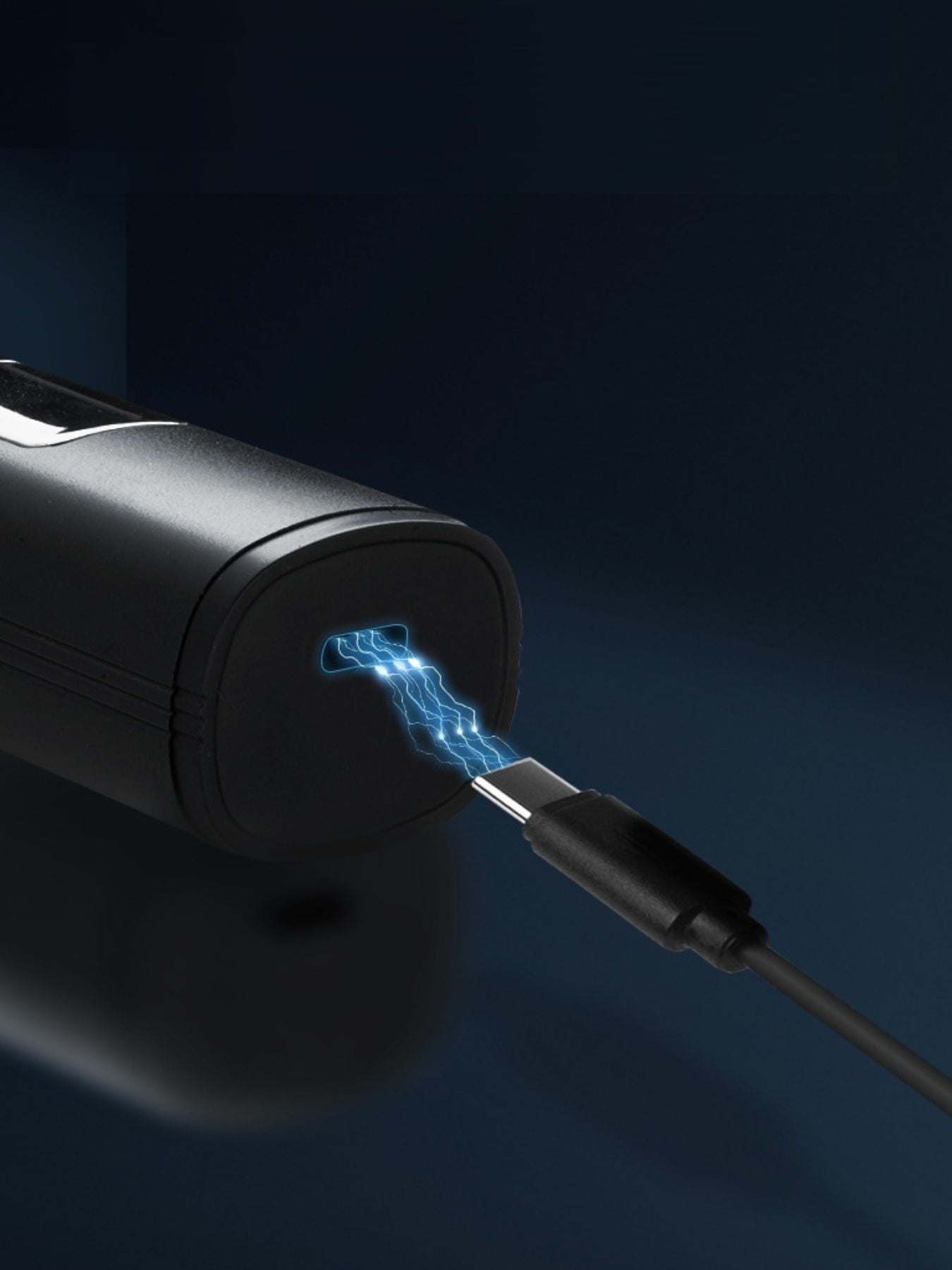Black waterproof electric foil shaver with LED display, Trendsi brand, designed for wet and dry grooming.