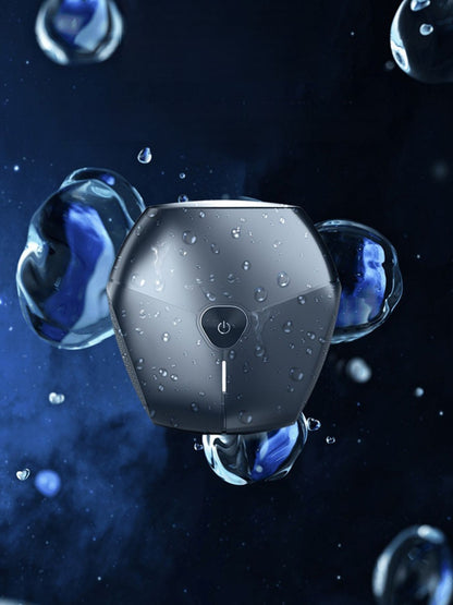 Trendsi waterproof electric shaver in black, featuring a sleek design and one-size-fits-all, suitable for wet and dry use.