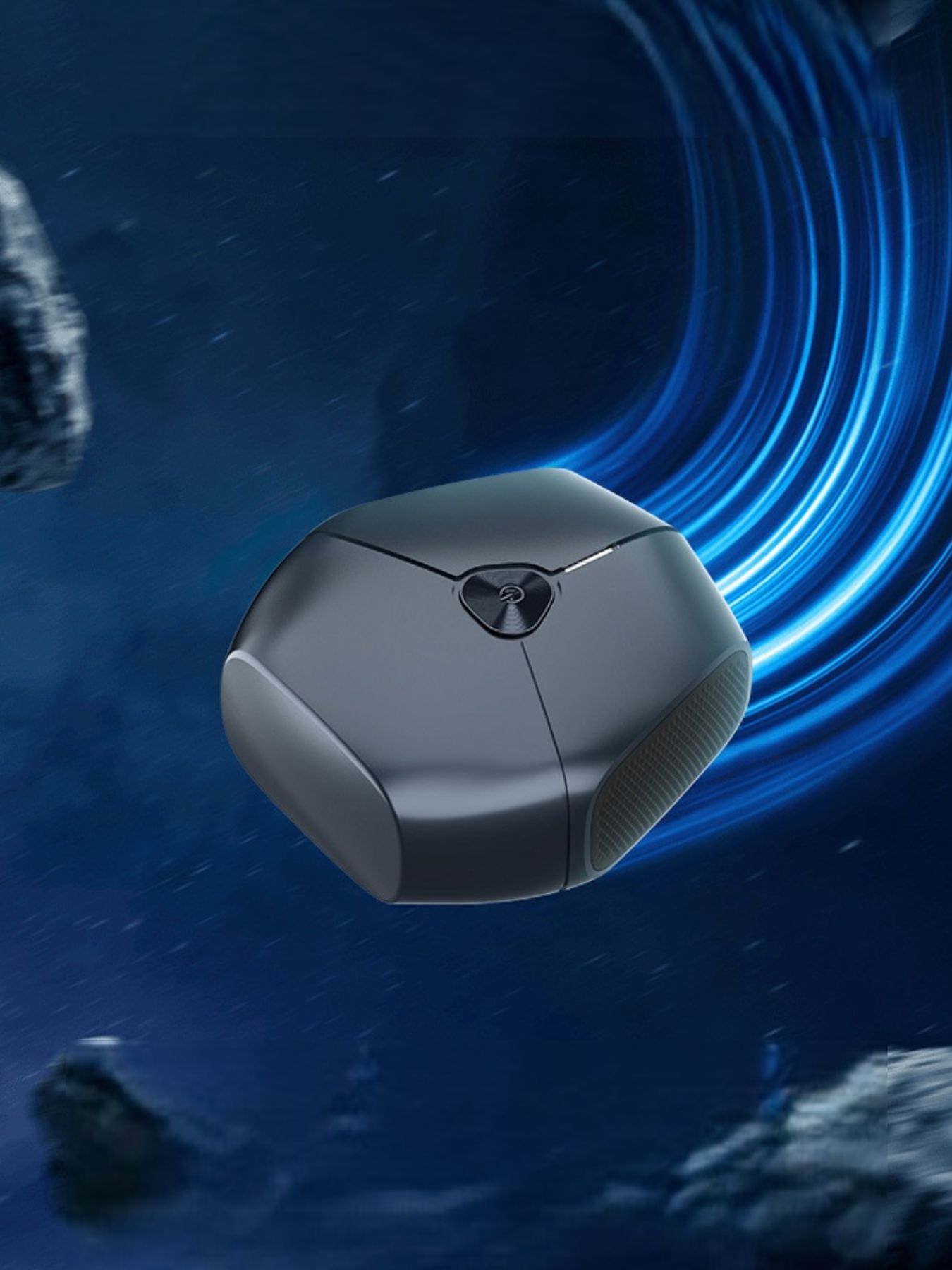Black waterproof electric shaver from Trendsi with a sleek design, suitable for dry and wet shaving.