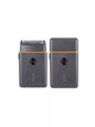 Black and orange portable mini shaver by Trendsi, compact design with a sleek edge for quick grooming on the go.