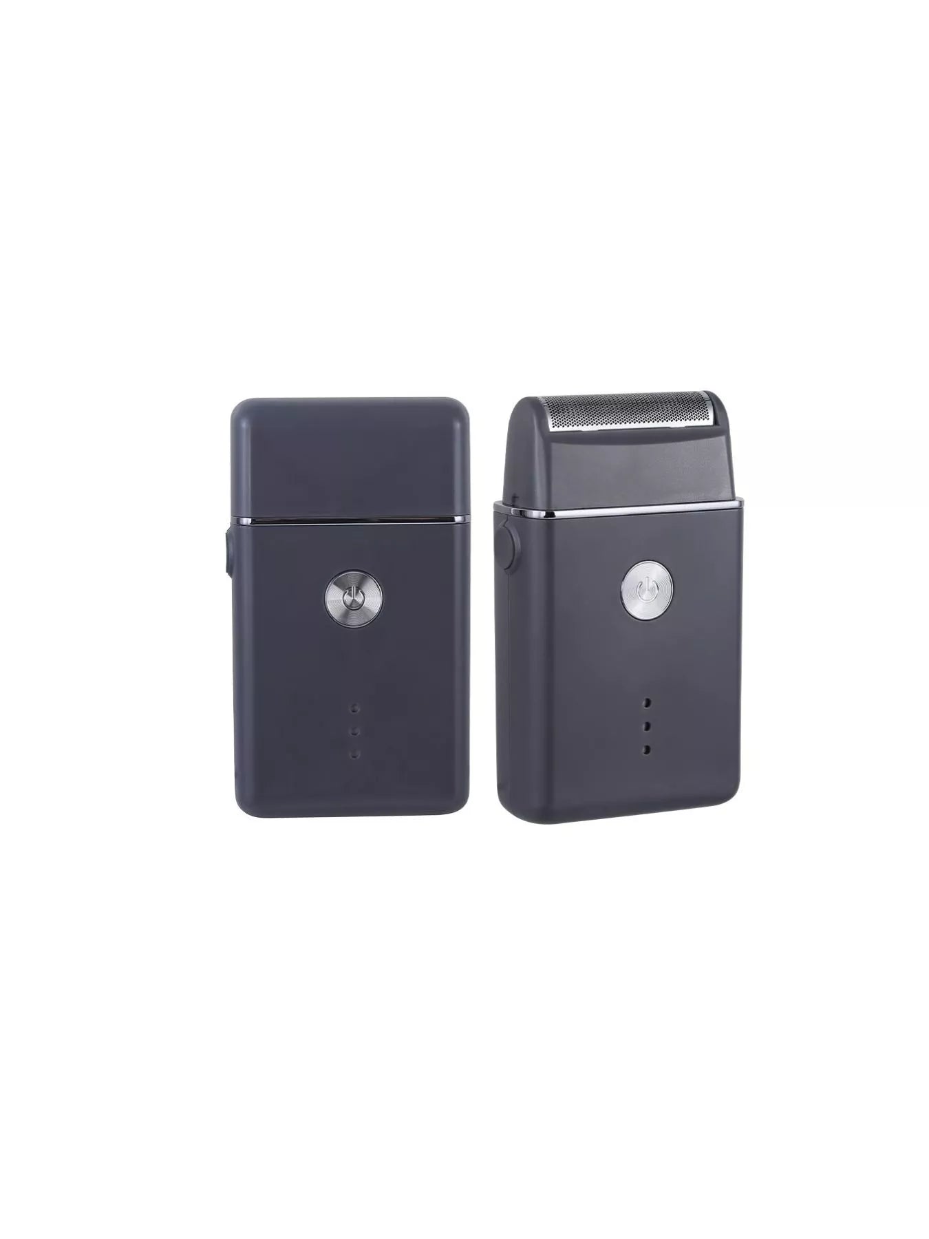 Black and orange portable mini shaver by Trendsi, compact and lightweight for easy grooming on the go.