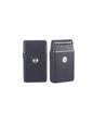 Black and orange portable mini shaver by Trendsi, compact and lightweight for easy grooming on the go.
