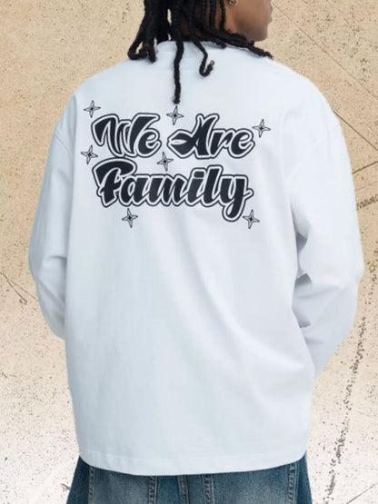 Black children's long sleeve T-shirt with a colorful Class Five graphic design from Trendsi.