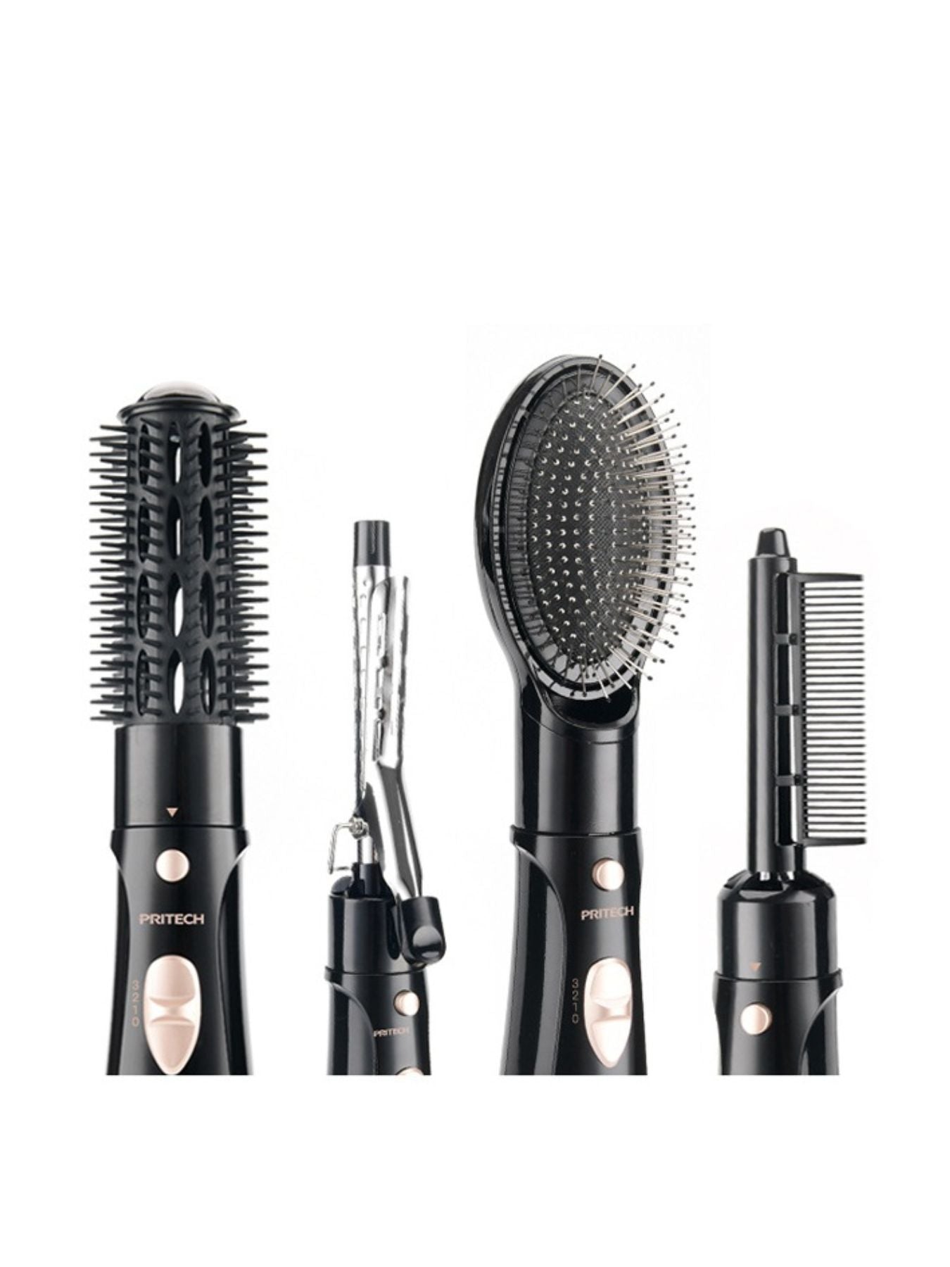 Black Trendsi curling iron with UK plug, fast heating, and ergonomic handle for easy styling and curling hair.