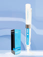 Trendsi adjustable temperature hair straightener with blue design and European plug, suitable for styling hair effortlessly.