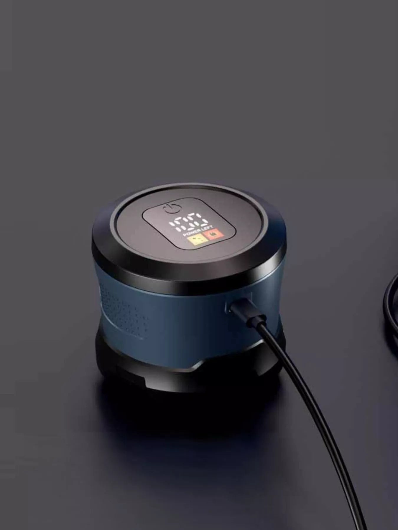 Blue 6-blade rechargeable head shaver from Trendsi with ergonomic design and easy-to-hold handle, perfect for head and scalp grooming.