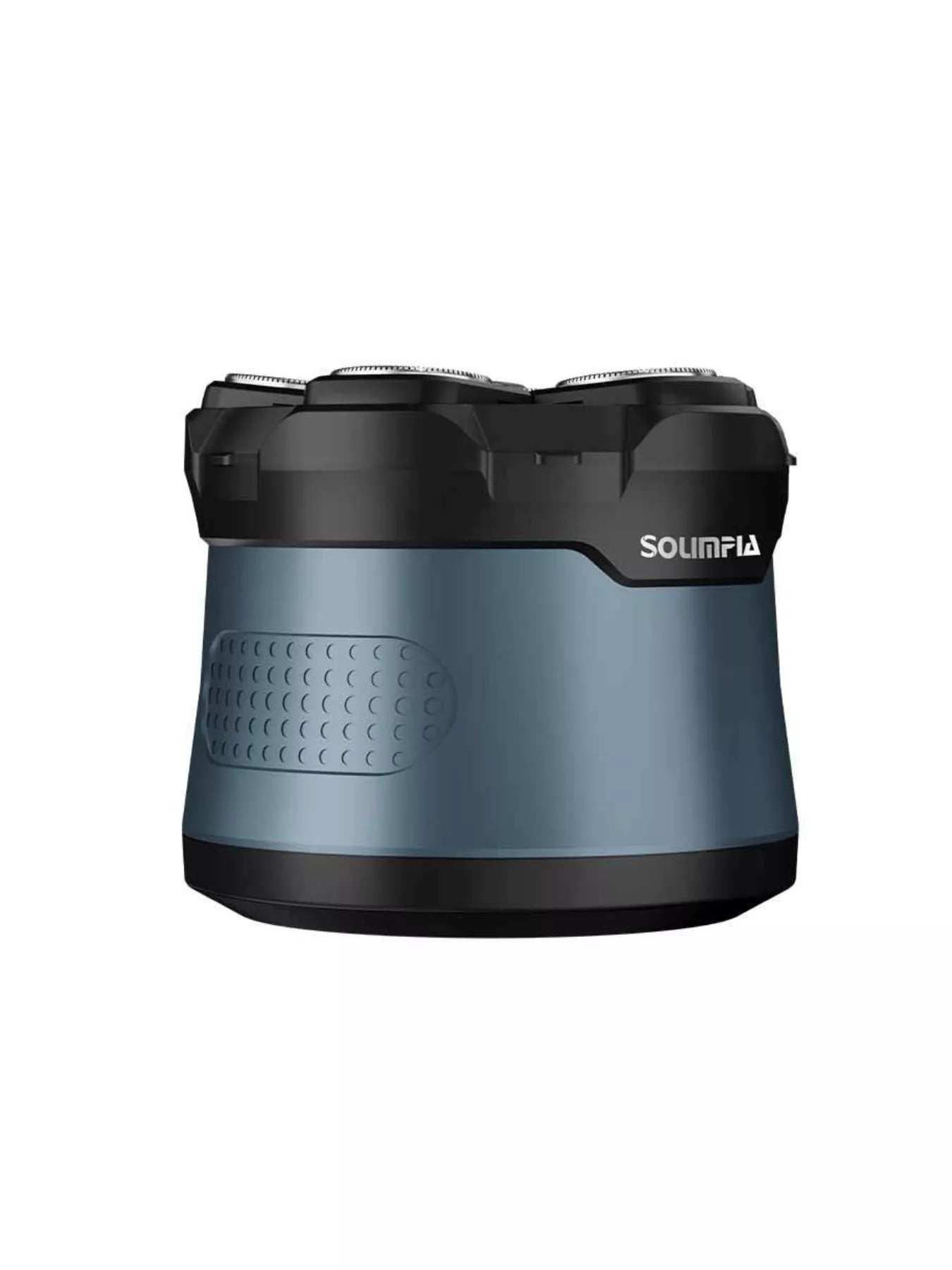 Blue 6-blade rechargeable head shaver by Trendsi featuring a sleek design and multiple blades for a close, comfortable shave