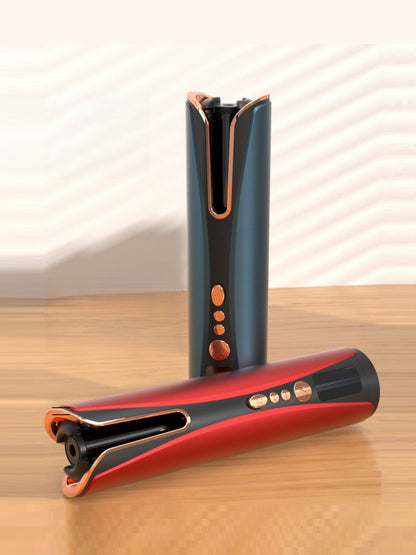 Blue Trendsi automatic hair curling iron with a sleek design and adjustable temperature controls.