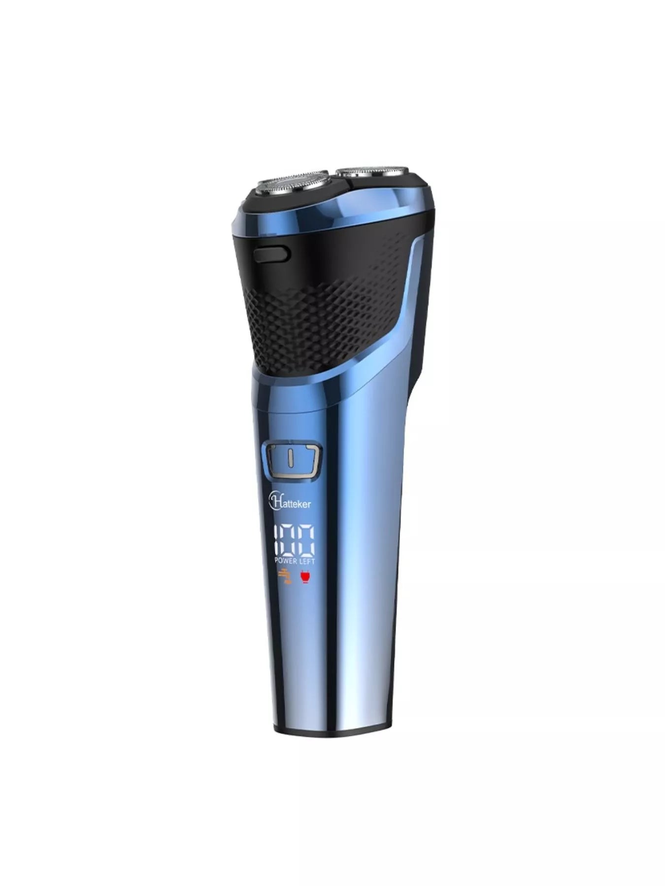 Blue Trendsi cordless rotary shaver with ergonomic handle and multiple rotary blades for a close, comfortable shave.