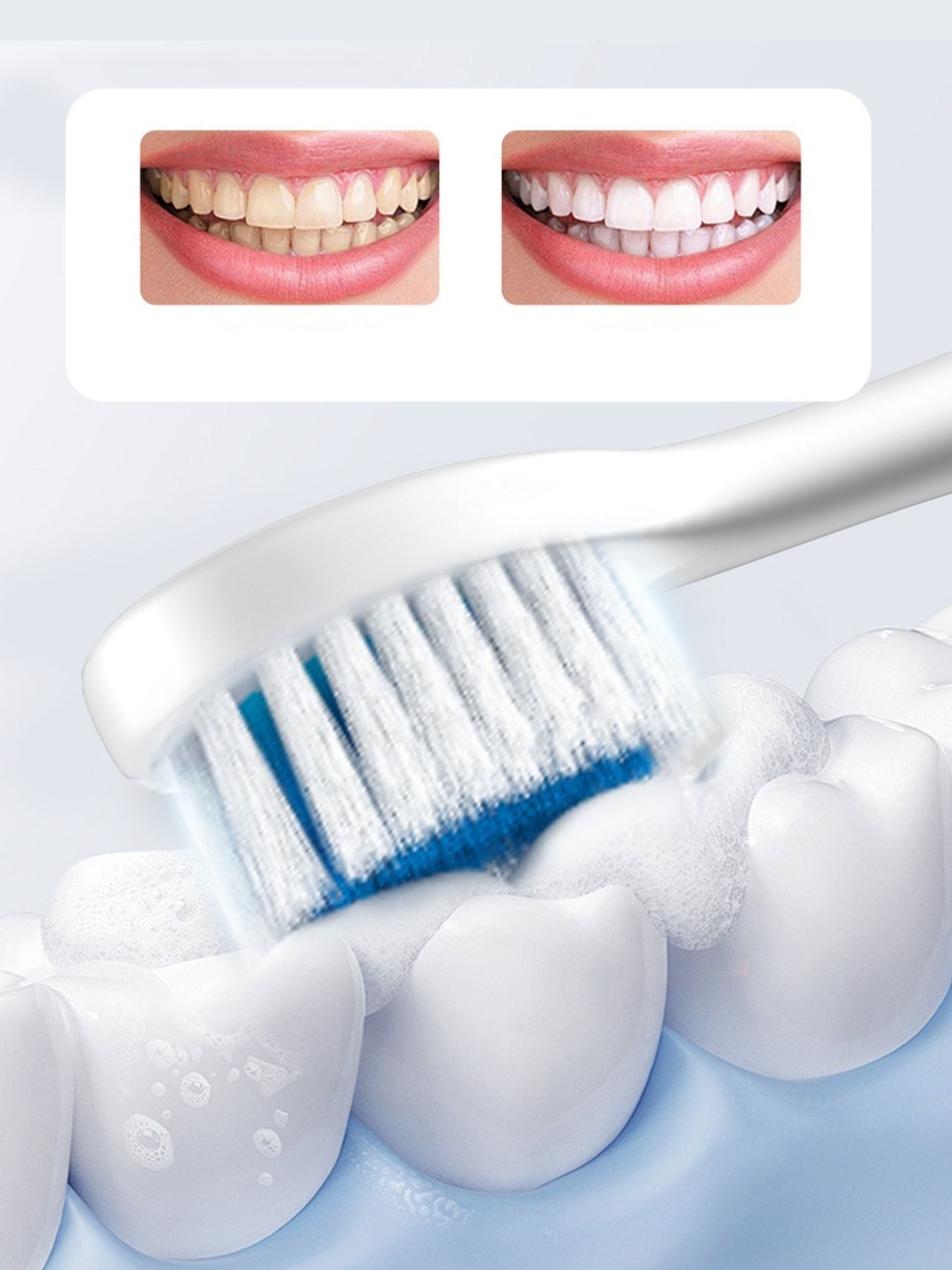 Blue multi-speed electric toothbrush from Trendsi with ergonomic handle and replaceable brush head.