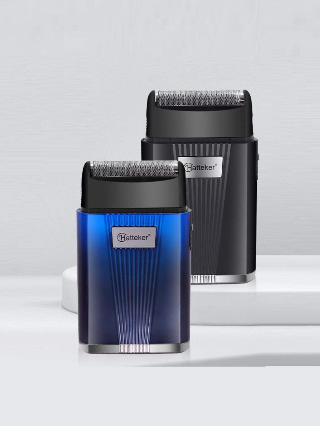 Blue Trendsi portable electric shaver with compact design and adjustable head for easy grooming.
