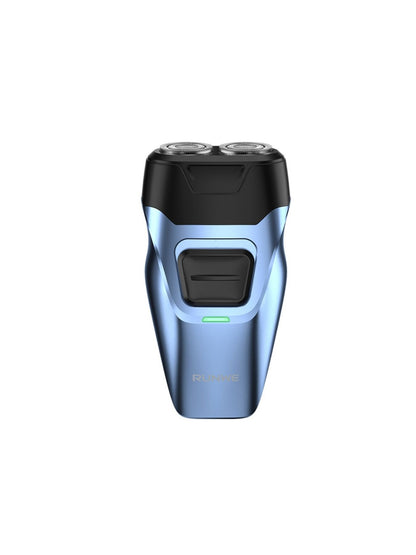 Blue portable electric shaver by Trendsi, compact design with a sleek finish, ideal for on-the-go grooming and close shave.