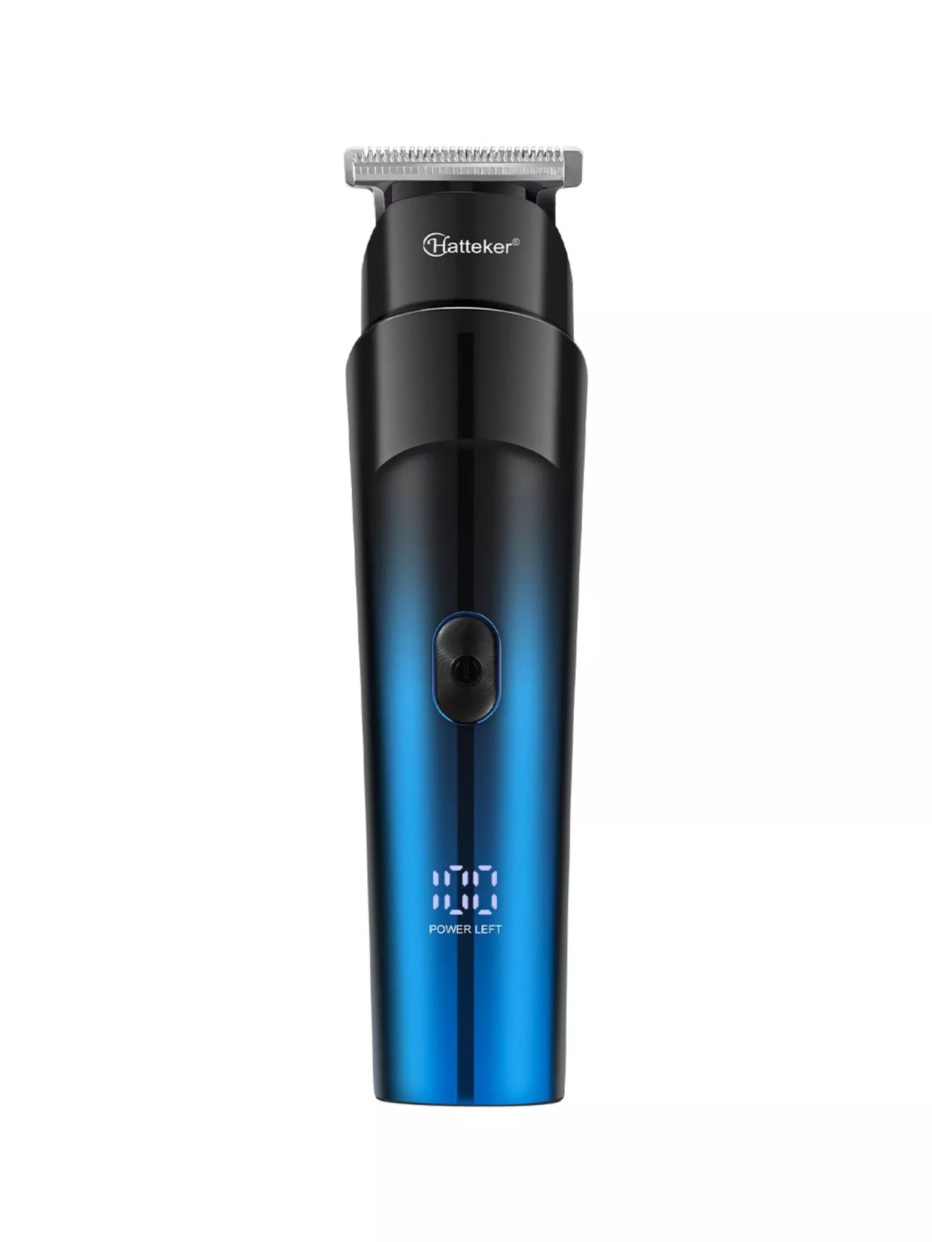 Blue waterproof hair clipper by Trendsi, featuring a sleek design and adjustable blades for precise grooming.