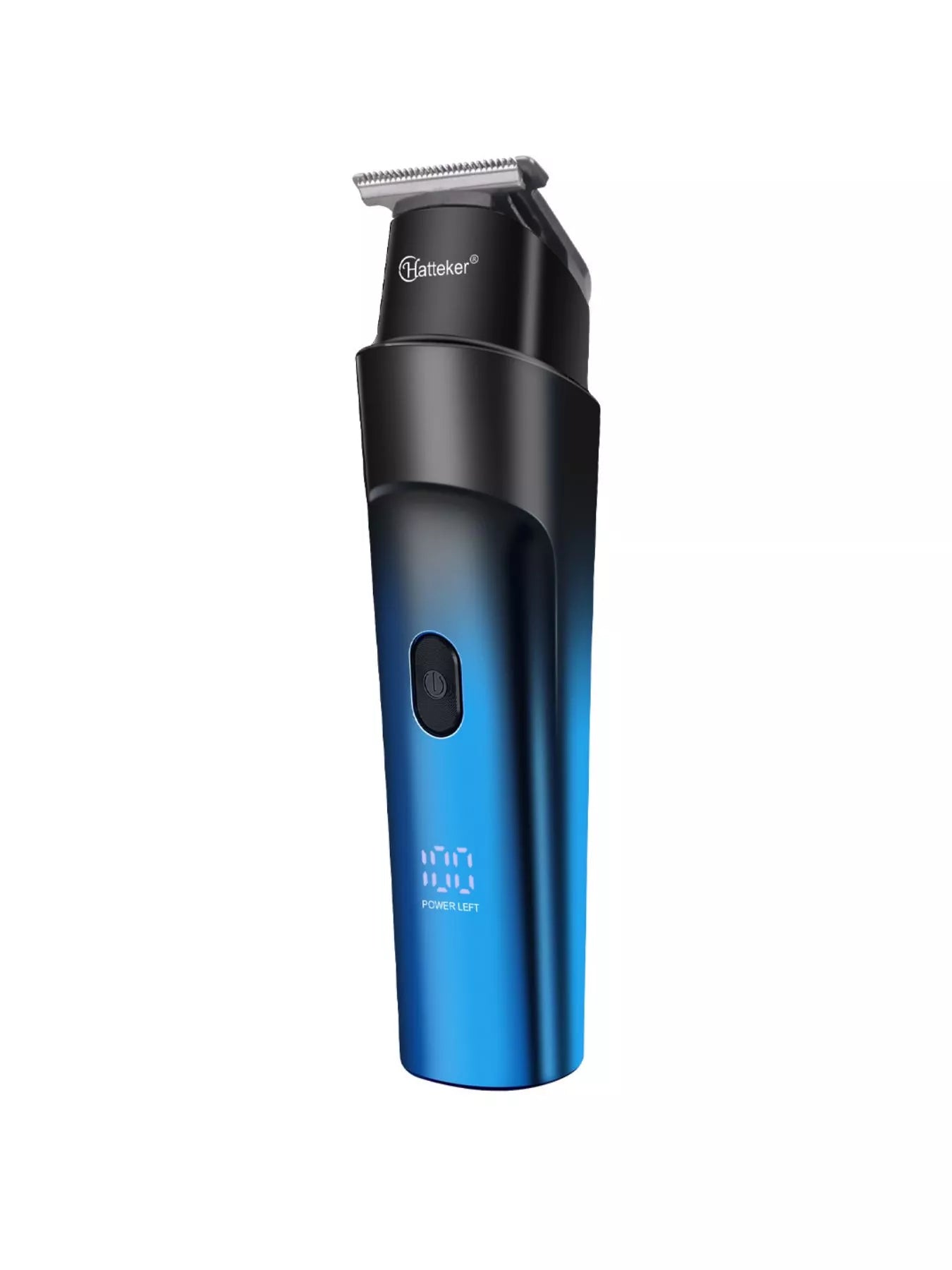 Blue waterproof hair clipper from Trendsi, designed for easy grooming and precision trimming.