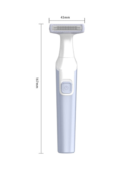 Blue and purple Trendsi painless hair removal epilator with ergonomic design for easy skin hair removal.