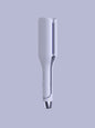 Blush pink Trendsi rotating ceramic hair curling iron with European plug and ergonomic handle for styling curly hair