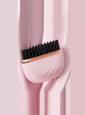 Trendsi blush pink portable hair straightening comb with one-size design, ideal for quick styling on the go.