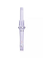 Blush pink automatic rotating hair curling iron by Trendsi with a sleek design for effortless curls