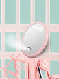 Blush pink Trendsi facial steamer beauty device for skin hydration and facial cleansing, compact and easy to use.