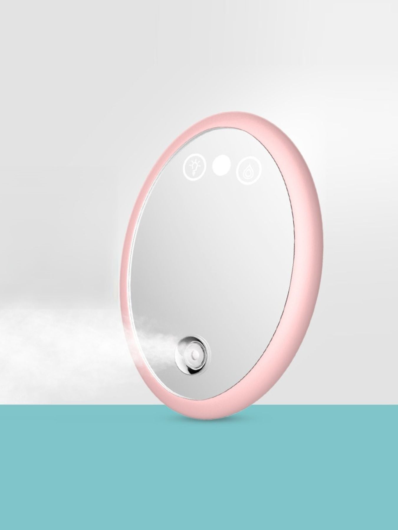 Blush pink Trendsi facial steamer beauty device with adjustable settings and a compact design for skincare routines.