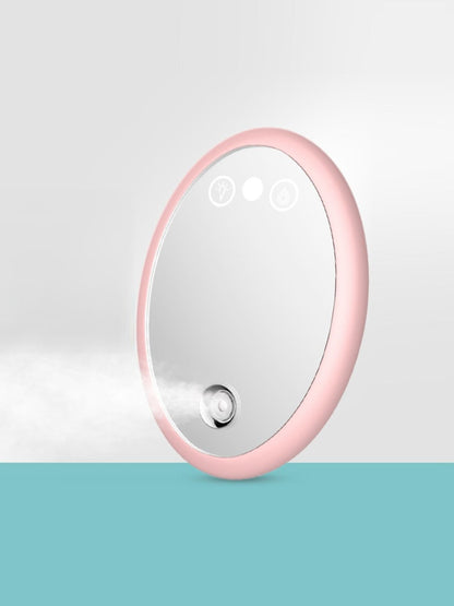 Blush pink Trendsi facial steamer beauty device with adjustable settings and a compact design for skincare routines.