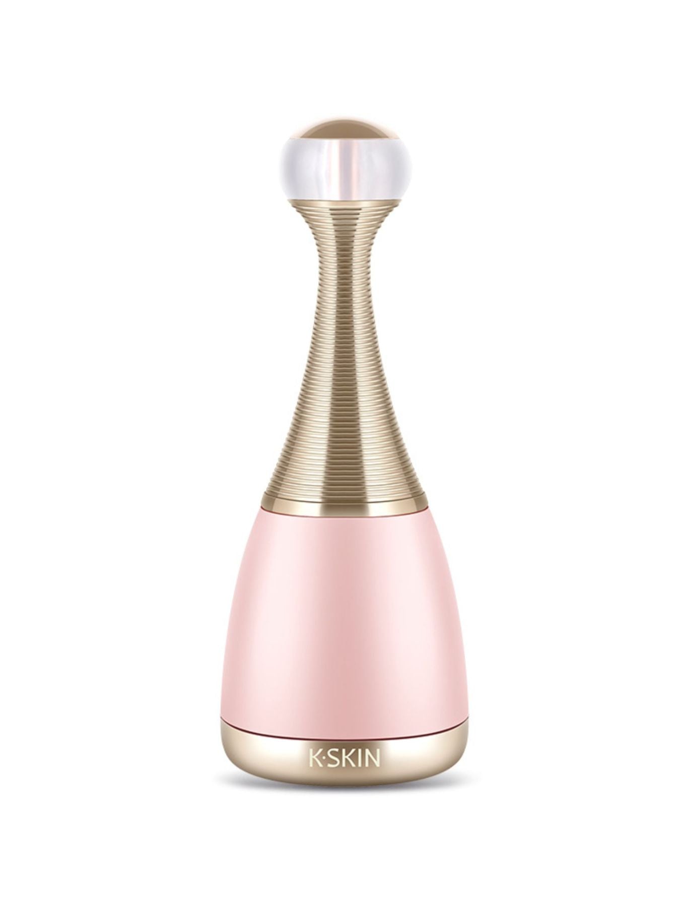 Blush pink Trendsi facial steamer beauty device for facial skin hydration and cleansing, compact and user-friendly design.