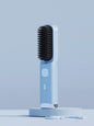 Blush pink Trendsi heated straightening comb with one-size design for easy hair styling and straightening.