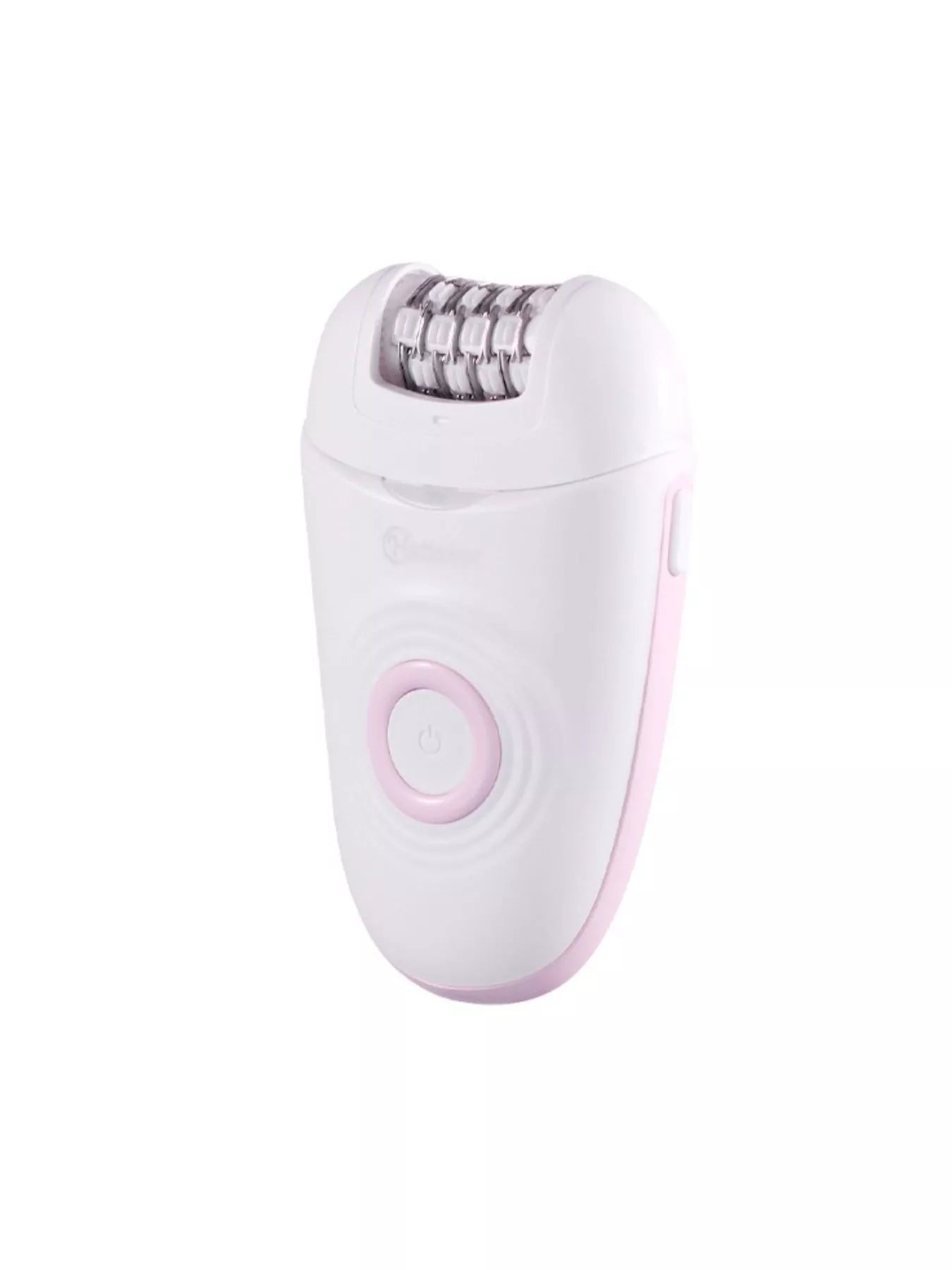Trendsi blush pink portable hair removal epilator with one size, compact design, and multiple hair removal attachments.