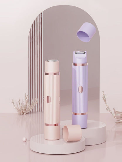 Blush pink portable hair removal epilator from Trendsi, compact and lightweight for easy use and convenience.