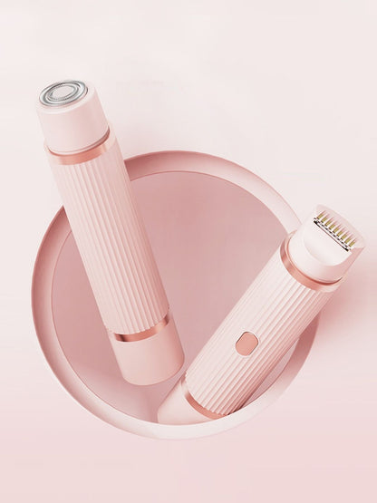 Blush pink Trendsi portable hair removal epilator with one-size design, compact and easy to use for smooth skin.