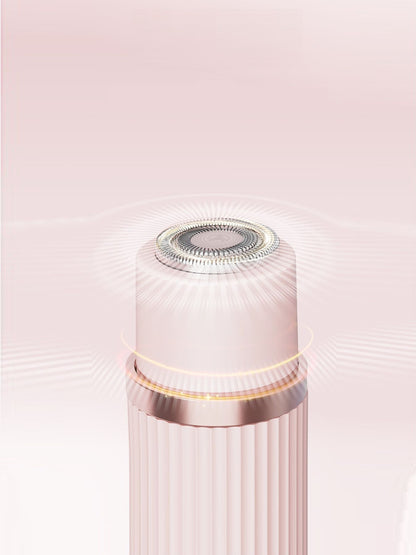 Blush pink portable hair removal epilator by Trendsi with a compact design for easy use.