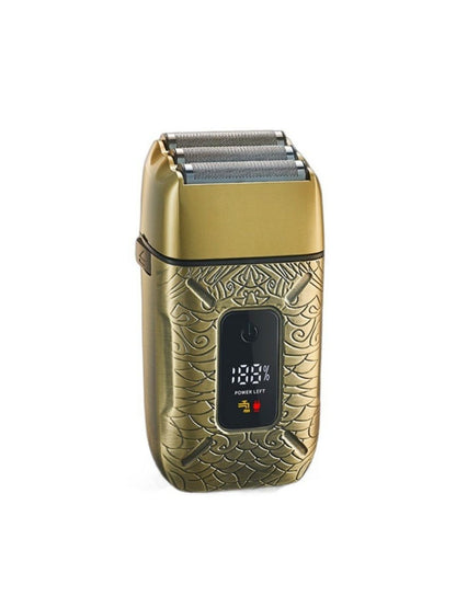Waterproof electric shaver by Trendsi with a sleek design, suitable for wet and dry shaving, shown in close-up.