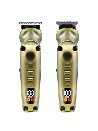 Trendsi professional cordless hair clipper with brass finish, designed for precise hair cutting and styling.