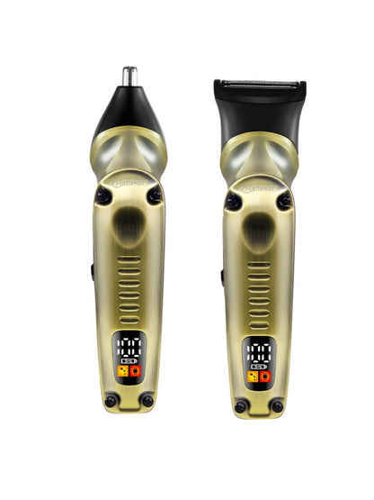 Trendsi professional cordless hair clipper with brass body and ergonomic design for precise grooming.
