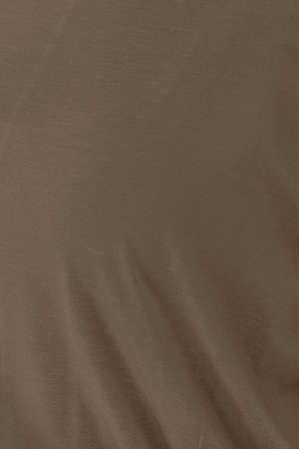 Brown Basic Bae full-size round neck batwing sleeve top by Trendsi, showing the relaxed fit and stylish batwing sleeves.