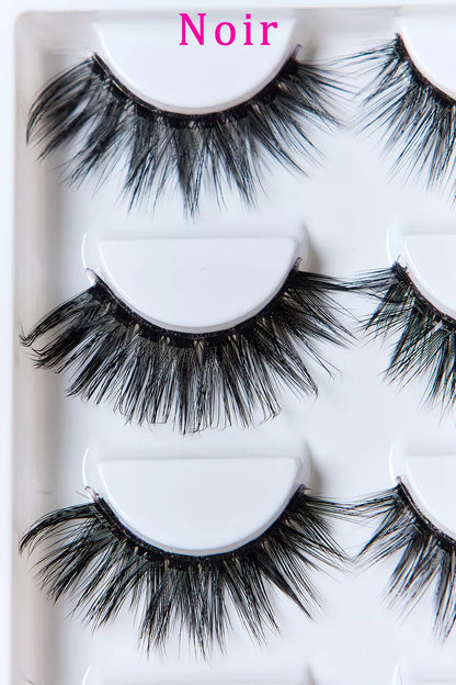 Trendsi SO PINK BEAUTY faux mink eyelashes in a cat-eye style, 5 pairs of natural-looking, lightweight false eyelashes.
