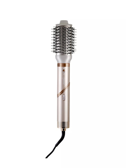 Trendsi multifunctional hot air dual-use curling iron and folding hair dryer, champagne-colored with European plug for versatile styling