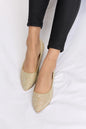 Forever Link rhinestone point toe flat slip-ons by Trendsi, showcasing sparkling rhinestone embellishments on sleek, comfortable flats.
