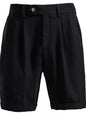 Men's pleated shorts with pockets from Trendsi, featuring a casual fit and stylish design, shown in a neutral color.