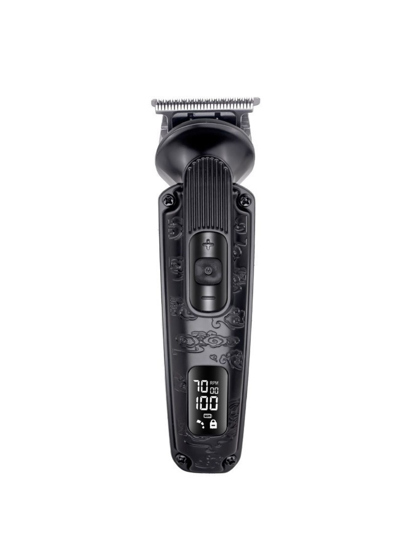 Copper LED display hair clipper by Trendsi with adjustable blades and ergonomic design for precise grooming.