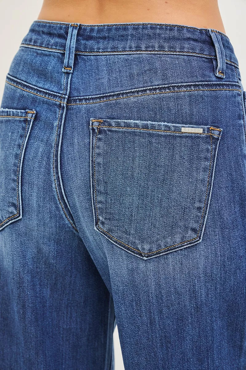 Dark RISEN slouchy baggy jeans with multiple pockets, casual fit, and relaxed style by Trendsi.