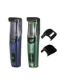 Dark blue portable cordless hair clipper by Trendsi, compact design with adjustable blades for easy hair trimming.