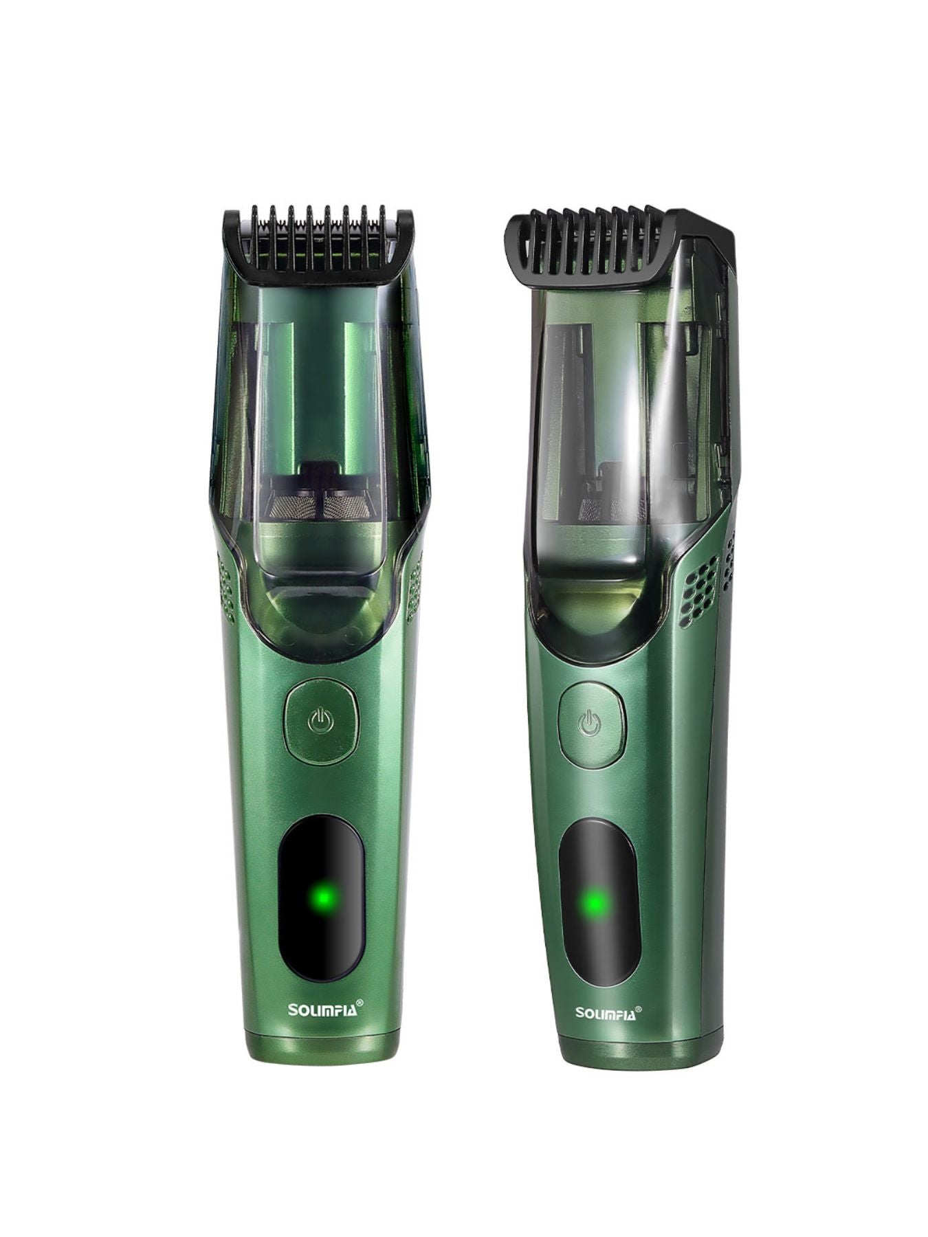 Dark blue portable cordless hair clipper by Trendsi with a sleek design, ideal for convenient at-home or on-the-go hair trimming.