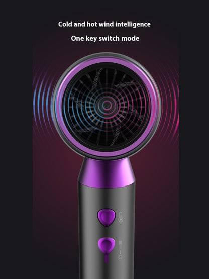 Dark gray Trendsi constant temperature hair dryer with European plug, showcasing its sleek design and ergonomic handle.